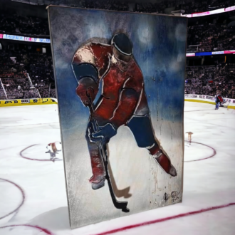 Murale fabriquée à la main avec des matériaux de qualité supérieure. De plus, pour la découpe, j’utilise de l’acier canadien courbé 3/16 » d’épaisseur, car cela donne du relief ainsi qu’un effet 3D.