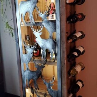 Armoire bar Chevreuils